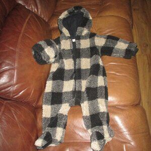My little cozmo designer brand baby unisex Black & Tan Plaid Pram bunting 12m